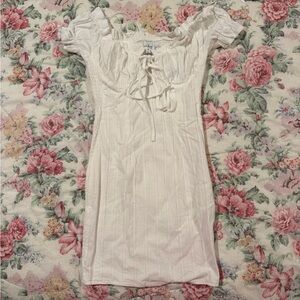white spring summer dress